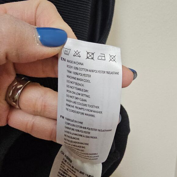 Varley Black Oversized Hoodie Sweatshirt - Picture 12 of 16